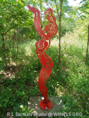 In acknowledgement of the work that the Sacred Medicine Sisterhood does to help women from all over, Wolf Run was gifted the opportunity to display an origional Goddess sculpture by R.L. Barnum Fine Art Studios and it has been placed on the path leading to the South Temple at Wolf Run